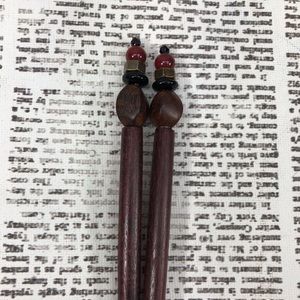 Hairsticks Hair Sticks Brown Red Black